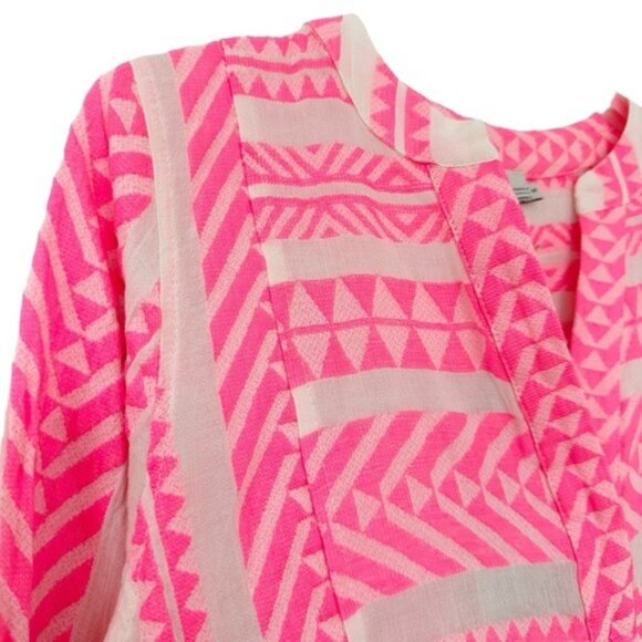 NWT Devotion Twins Ella Neon Pink White Swing Mini Dress Size S - Picture 6 of 11